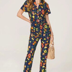 Rachel Antonoff Matthew Jumpsuit in Family Heirlooms Print